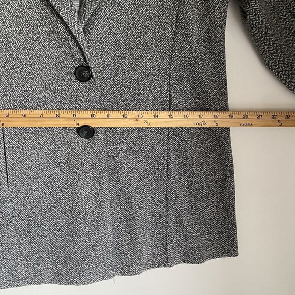 Avec Les Filles Knit Blazer Women S Gray Houndstooth Soft Stretch Travel Scandi - Picture 8 of 12